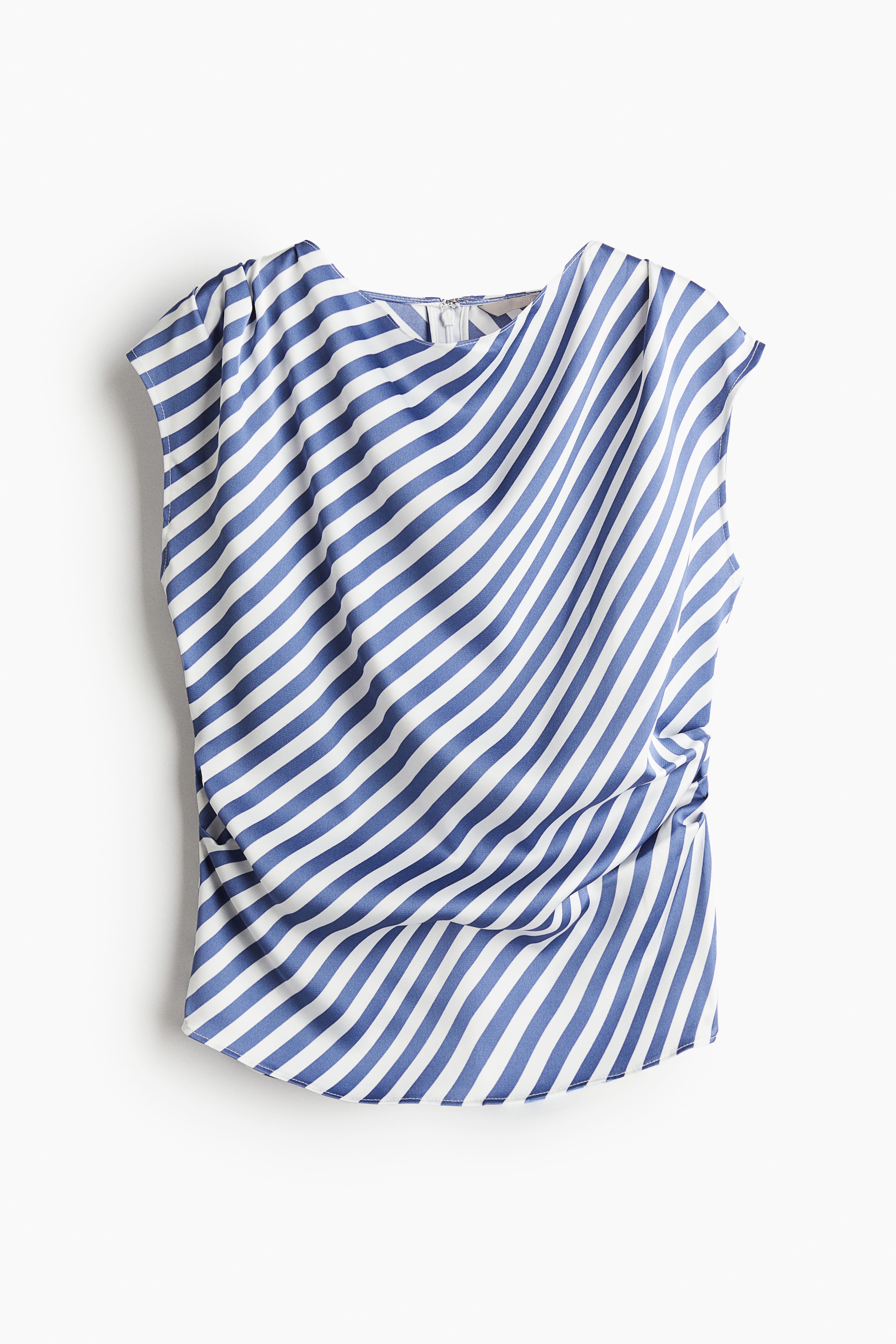 드레이프 새틴 탑 Draped satin top 1229817001