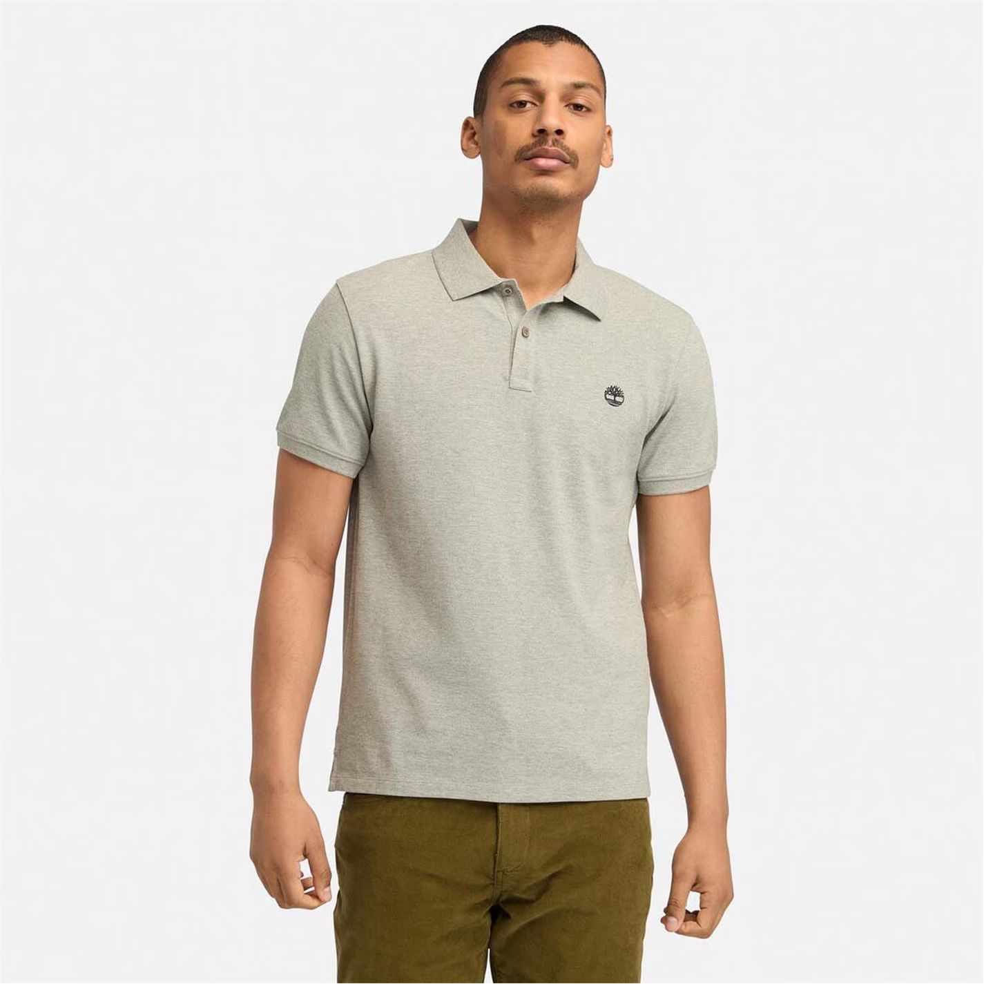 로고 숏 슬리브 폴로 셔츠 그레이 Oyster River Logo Short Sleeve Polo Shirt Grey 30669802