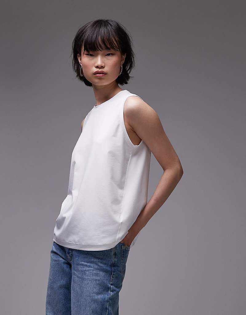 화이트 ARKET   Superweiches Tanktop in Weiß 208239284WEISS