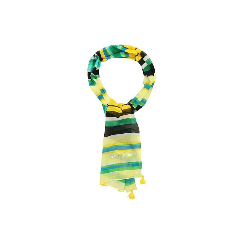 여성 써니 스트라이프 스카프 Women's Sunny Stripe Oblong Scarf 22443558 Chrysanthemum