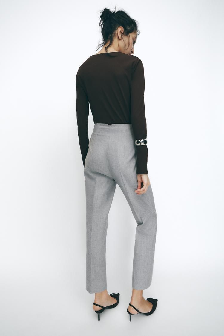 바지 HIGH-WAIST TROUSERS 436961662