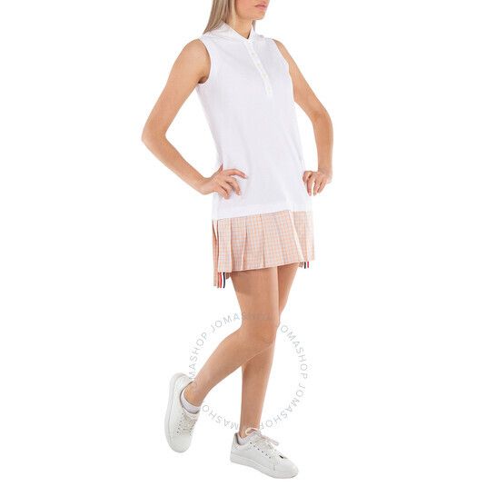 톰브라운 미디 원피스 FJD107A00050 100 WHITE
