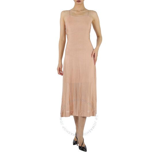 여성 로즈 미디 슬립 드레스 Alaia Ladies Rose Spaghetti Straps Midi Slip Dress AS9RL34LM338 C407