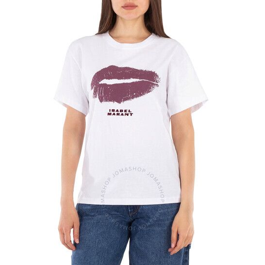 이자벨 마랑 코튼 티셔츠 Isabel Marant Yates Cotton T-Shirt TS0123FA-B1N07I-WHITE