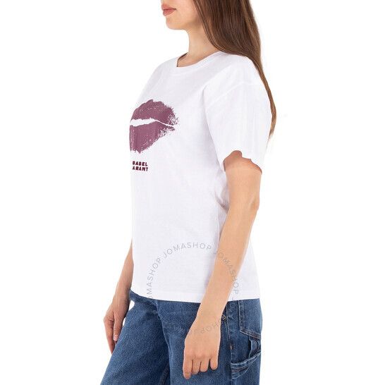 이자벨 마랑 코튼 티셔츠 Isabel Marant Yates Cotton T-Shirt TS0123FA-B1N07I-WHITE