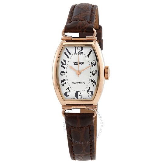 헤리티지 화이트 다이얼 여성 시계 Tissot Heritage Hand Wind White Dial Ladies Watch T128.161.36.012.00 T128.161.36.012.00