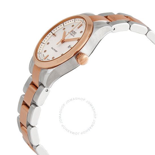 오토매틱 다이아몬드 화이트 다이얼 여성 시계 Mido Multifort Automatic Diamond White Dial Ladies Watch M005.007.22.036.00 M0050072203600