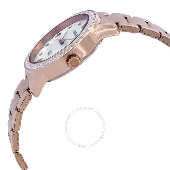 시티즌 쿼츠 크리스탈 화이트 다이얼 여성 시계 Citizen Quartz Crystal White Dial Ladies Watch EL3093-83A EL3093-83A