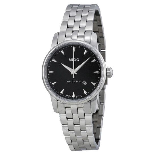 오토매틱 블랙 다이얼 여성 시계 Mido Baroncelli Jubilee Automatic Black Dial Ladies Watch M76004181 M76004181