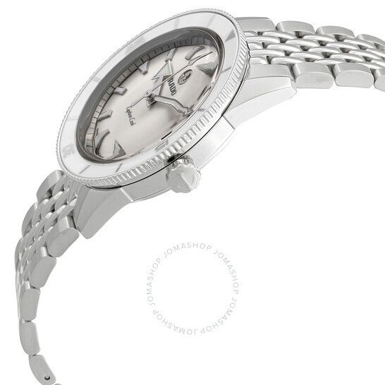 오토매틱 화이트 다이얼 여성 시계 Rado Captain Cook Automatic White Dial Ladies Watch R32500013 R32500013