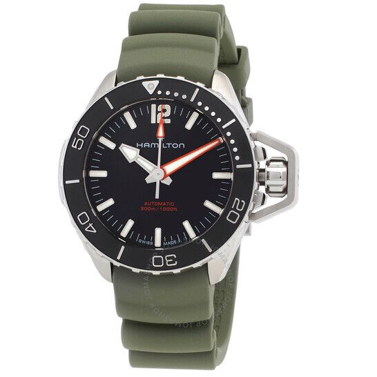 오토매틱 블랙 다이얼 시계 Hamilton Automatic Black Dial Watch H77455331 H77455331