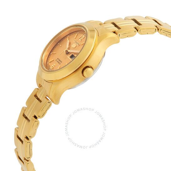 오토매틱 골드 다이얼 여성 시계 Seiko 5 Automatic Gold Dial Ladies Watch SYME02K1 SYME02K1