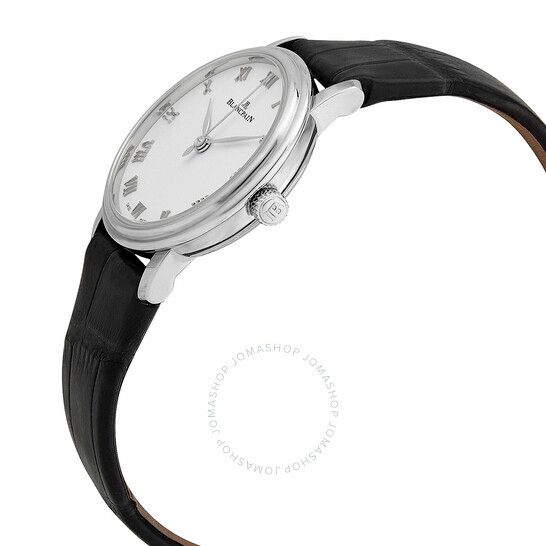 오토매틱 화이트 다이얼 여성 시계 Blancpain Villeret Automatic White Dial Ladies Watch 6104 1127 55A 6104 1127 55A