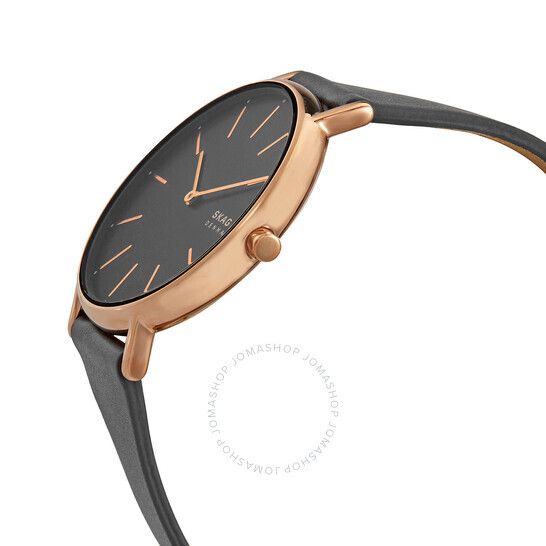 쿼츠 차콜 다이얼 여성 시계 Skagen Signatur Quartz Charcoal Dial Ladies Watch SKW2794 SKW2794