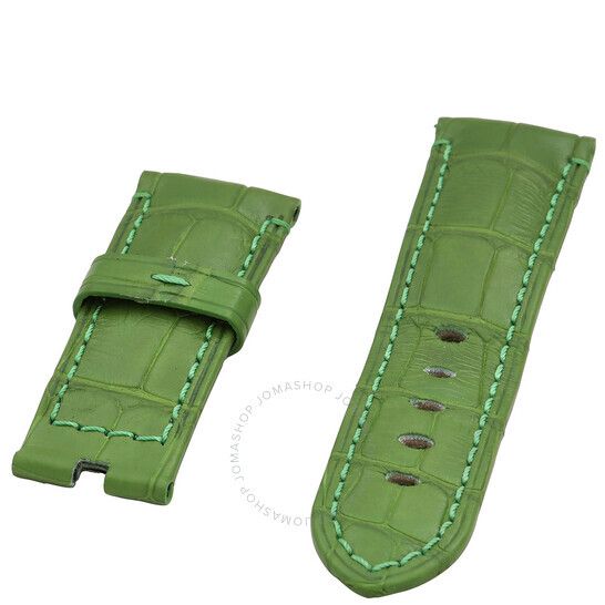 그린 시계 Panerai Alligator Semimat Green Watch Bands MXE04WTH