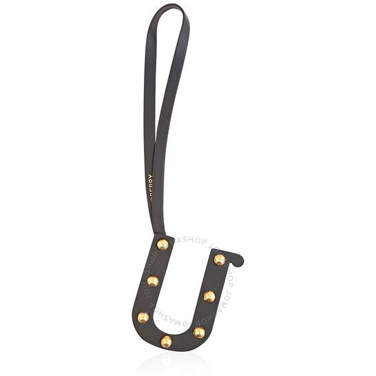 버버리 스터드 가죽 참 Burberry Studded Leather Alphabet U Charm 8023538