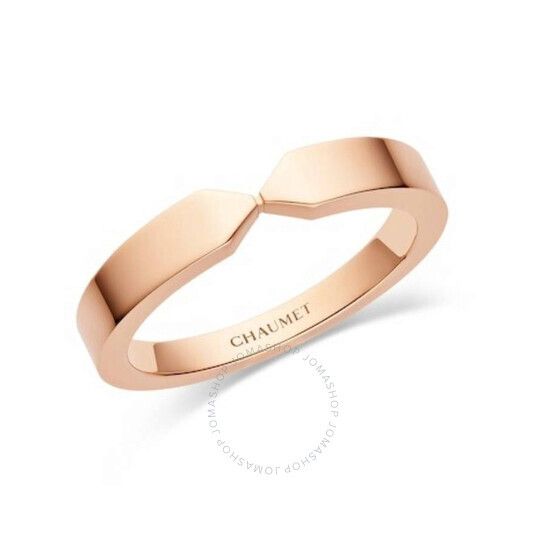 로즈 골드 트리옴페 드 Chaumet 18k Rose Gold Triomphe De Chaumet Wedding Band, Size 48 082794