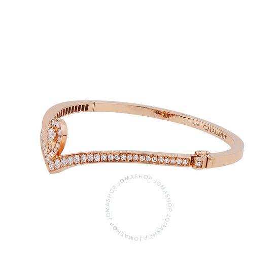 로즈 골드 조세핀 에이그레트 다이아몬드 팔찌 Chaumet 18k Rose Gold Josephine Aigrette Diamond Bracelet, Size 165 082536-165