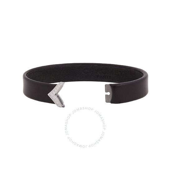 드 블랙 가죽 팔찌 Chaumet Jeux de Liens Black Leather Bracelet S00662