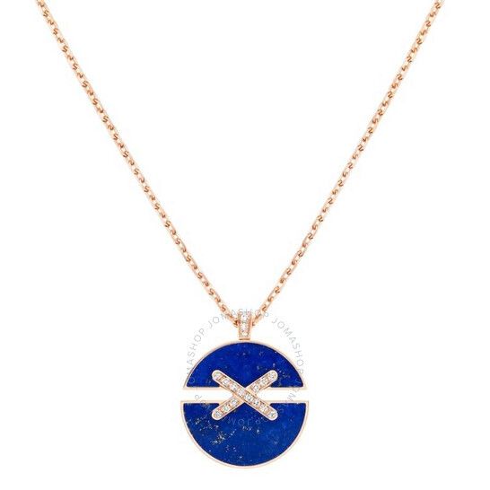 18k 로즈 골드 드 다이아몬드 목걸이 Chaumet 18K Rose Gold Jeux De Liens Harmony Diamond Necklace 084650-000