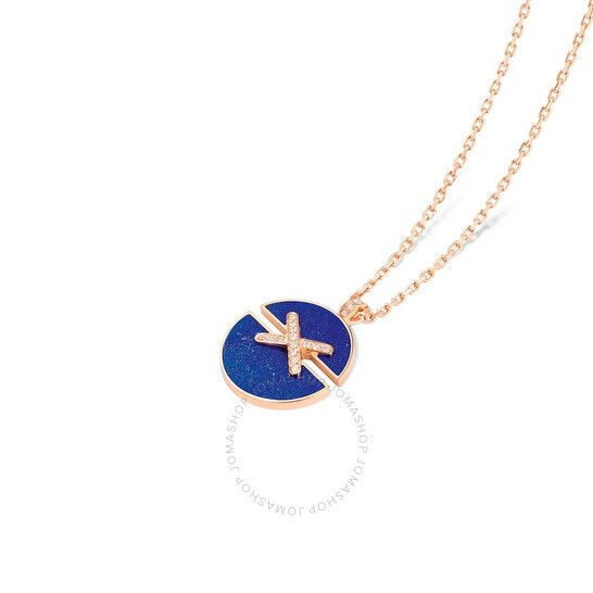 18k 로즈 골드 드 다이아몬드 목걸이 Chaumet 18K Rose Gold Jeux De Liens Harmony Diamond Necklace 084650-000