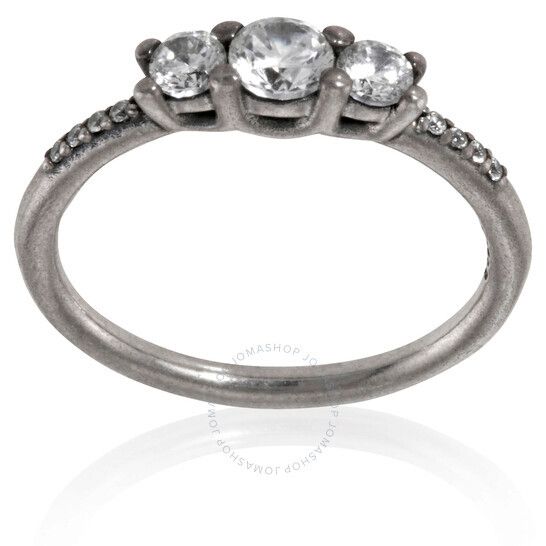 Pandora Clear Three-Stone Ring- Size 50 (5 US) 196242CZ-50