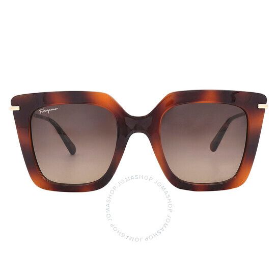 살바토레 페라가모 브라운 그라디언트 버터플라이 여성 선글라스 Salvatore Ferragamo Brown Gradient Butterfly Ladies Sunglasses SF1041S 238 51 SF1041S 238 51