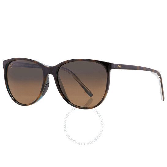 짐 캣 아이 여성 선글라스 Maui Jim Ocean HCL Bronze Cat Eye Ladies Sunglasses HS723-10P 57 HS723-10P 57