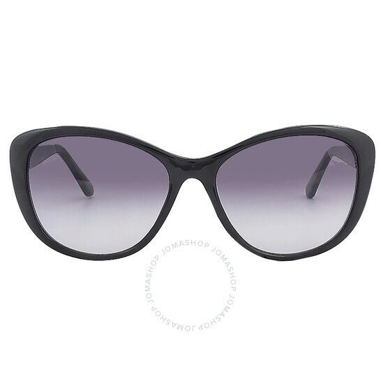 캘빈 클라인 그레이 버터플라이 여성 선글라스 Calvin Klein Grey Butterfly Ladies Sunglasses CK19560S 001 57 CK19560S 001 57