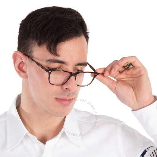 스퀘어 Garrett Leight HAYES Demo Square Eyeglasses 1141 SPBRNSH 50 1141 SPBRNSH 50