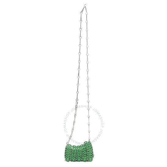 브라이트 그린 마이크로 크로스백 가방 Paco Rabanne Bright Green 1969 Micro Crossbody Bag 23PSS0336MET424