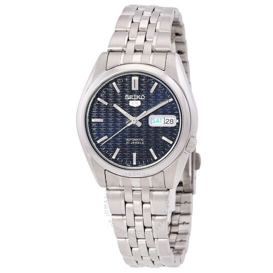오토매틱 미드나잇 로고 다이얼 남성 시계 Seiko 5 Automatic Midnight Logo Dial Men's Watch SNK357 SNK357