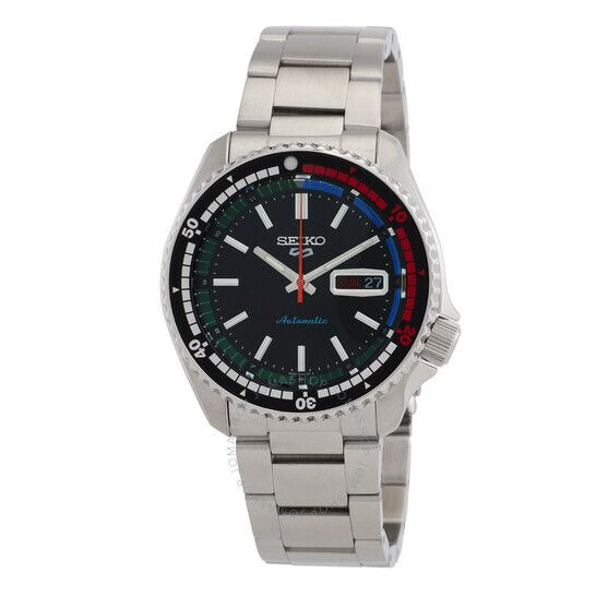 스포츠 오토매틱 블랙 다이얼 남성 시계 Seiko 5 Sports Automatic Black Dial Men's Watch SRPK13K1 SRPK13K1