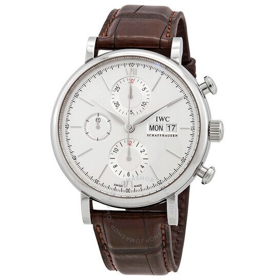 포르토피노 크로노그라프 에디션  오토매틱 화이트 다이얼 남성 시계 IWC Portofino Chronograph Edition 150 Years Automatic White Dial Men's Watch IW391027 IW391027