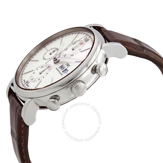 포르토피노 크로노그라프 에디션  오토매틱 화이트 다이얼 남성 시계 IWC Portofino Chronograph Edition 150 Years Automatic White Dial Men's Watch IW391027 IW391027