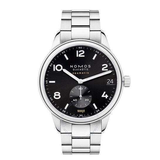 클럽 스포츠 오토매틱 블랙 다이얼 남성 시계 Nomos Club Sport Neomatik Automatic Black Dial Men's Watch 781 781