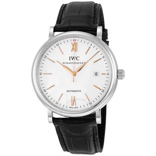포르토피노 오토매틱 다이얼 남성 시계 IWC Portofino Automatic Silver-plated Dial Men's Watch IW356517 IW356517
