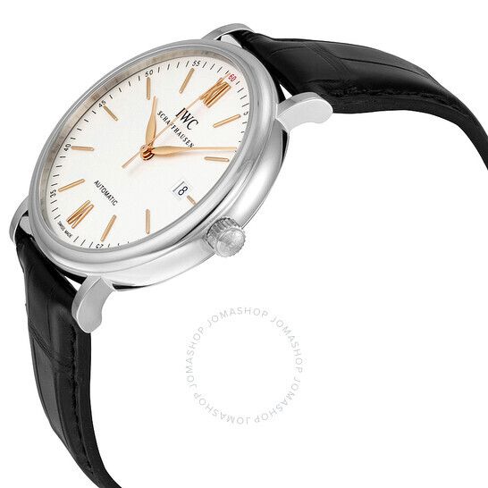 포르토피노 오토매틱 다이얼 남성 시계 IWC Portofino Automatic Silver-plated Dial Men's Watch IW356517 IW356517