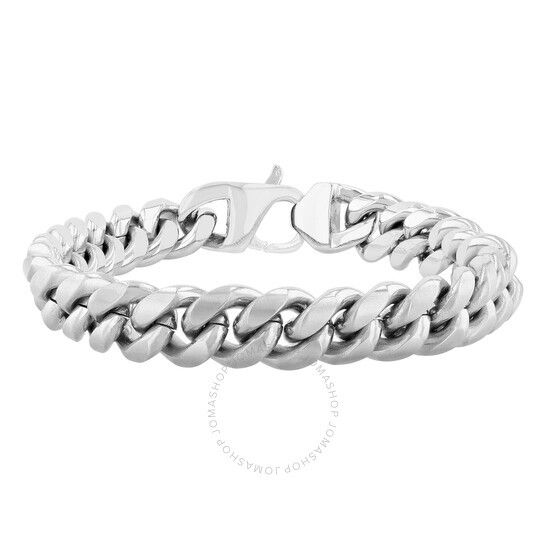 스테인레스 스틸 리버시블 커브 팔찌 Robert Alton Stainless Steel Reversible Curb Bracelet TS16934