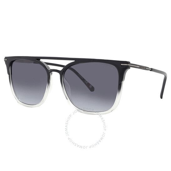 스모크 그라디언트 남성 선글라스 Guess Factory Smoke Gradient Browline Men's Sunglasses GF5077 01B 59 GF5077 01B 59