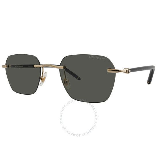 다크 그레이 지오메트릭 남성 선글라스 Montblanc Dark Grey Geometric Men's Sunglasses MB0270S 001 51 MB0270S 001 51