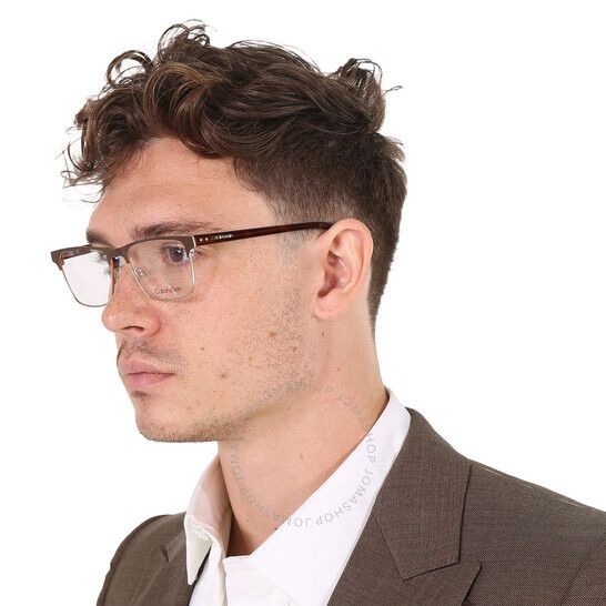 캘빈 클라인 스퀘어 남성 Calvin Klein Demo Square Men's Eyeglasses CK18304 200 53 16 CK18304 200 53
