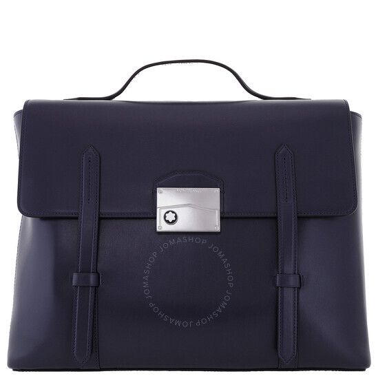 네오 가죽 서류가방 블루 Montblanc Meisterstuck Neo Leather Briefcase - Ink Blue 131687