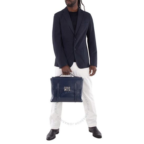 네오 가죽 서류가방 블루 Montblanc Meisterstuck Neo Leather Briefcase - Ink Blue 131687