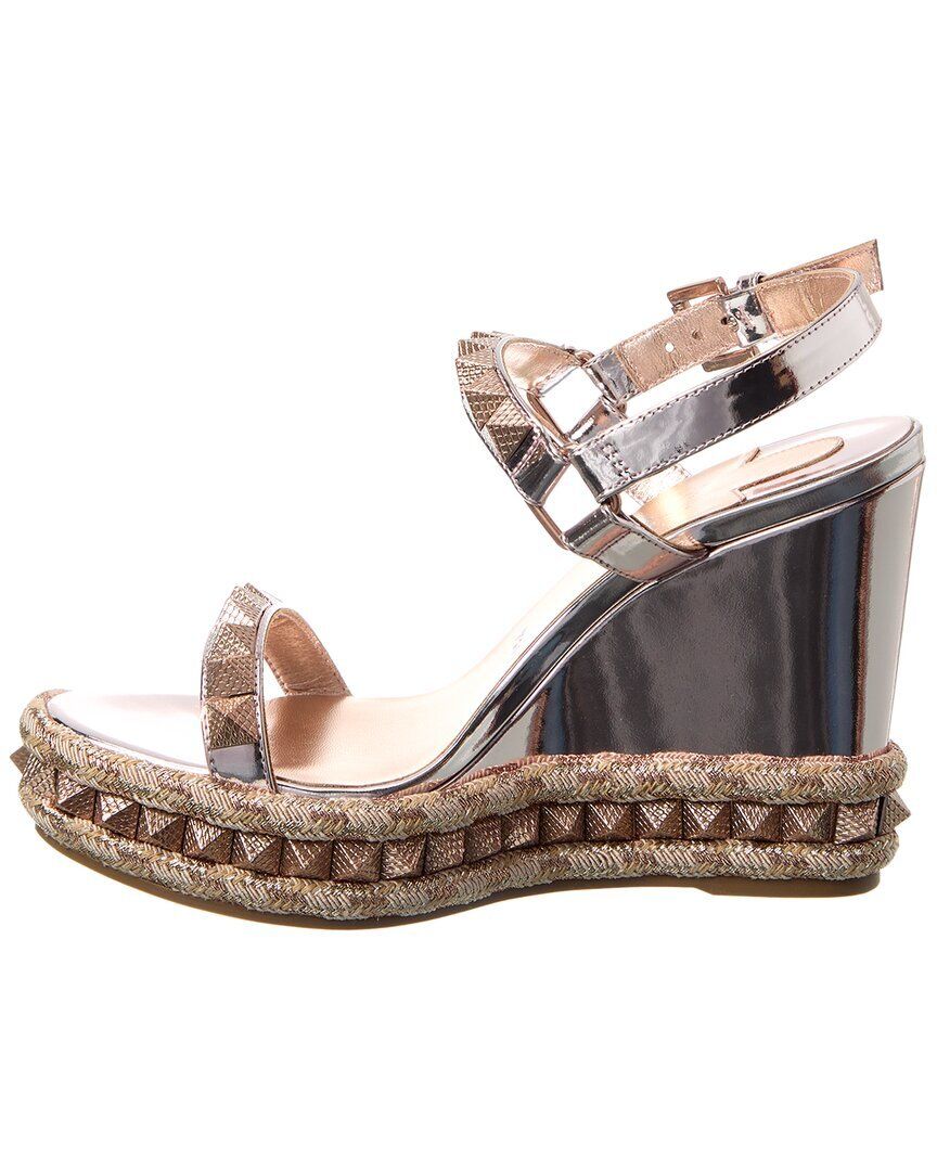 크리스찬 가죽 웨지 샌들 Christian Louboutin Pyraclou 110 Leather Wedge Sandal 1313284880
