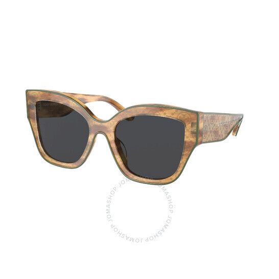 토리 버치 그레이 버터플라이 여성 선글라스 Tory Burch Grey Butterfly Ladies Sunglasses TY7184U 192887 54 TY7184U 192887 54