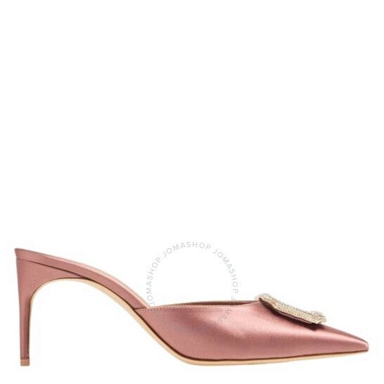 새틴 뮬 Malone Souliers Mona 70 Satin Mules MONA 70-2-MAUVE