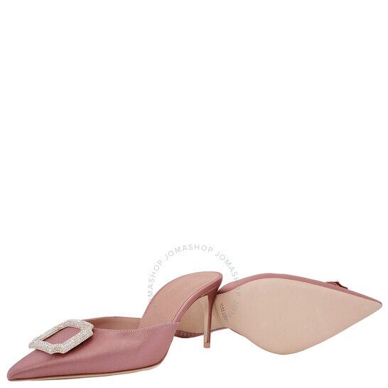 새틴 뮬 Malone Souliers Mona 70 Satin Mules MONA 70-2-MAUVE