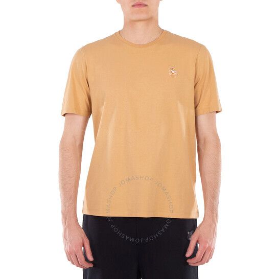 메종 칠랙스 폭스 패치 코튼 티셔츠 Maison Kitsune Chillax Fox Patch Cotton T-Shirt LM00110KJ0008-CHAMOMILE