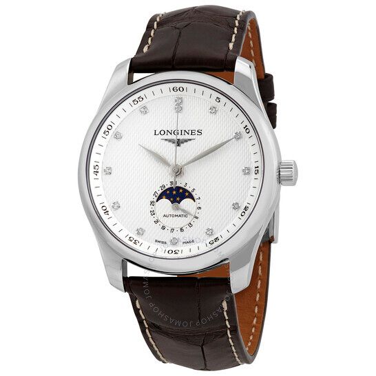 마스터 오토매틱 다이아몬드 실버 다이얼 남성 시계 Longines Master Automatic Diamond Silver Dial Men's Watch L2.909.4.77.3 L2.909.4.77.3